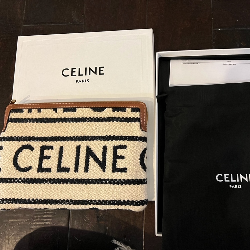 Celine back and white clutch (sold out)